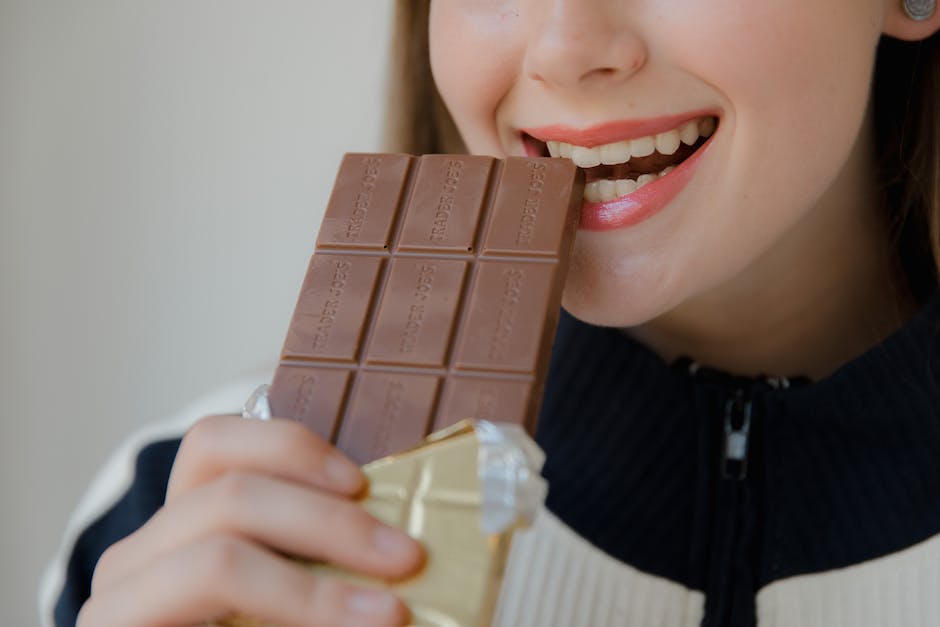 Kaloriengehalt einer Tafel Schokolade
